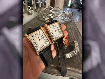 Watches - Cartier  - Quartz Watch  - Black  - Men Watches