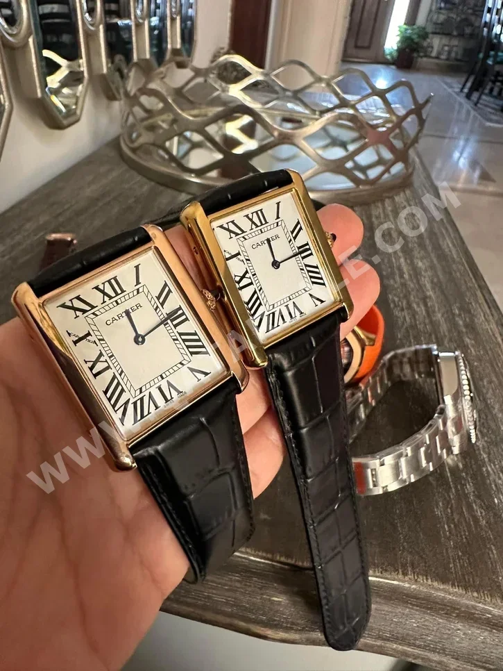 Watches - Cartier  - Quartz Watch  - Black  - Men Watches