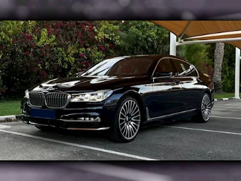 BMW  7-Series  750 Li  2017  Automatic  57,000 Km  8 Cylinder  Rear Wheel Drive (RWD)  Sedan  Blue