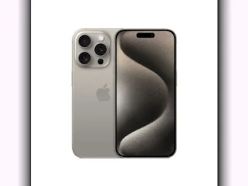 Apple  - iPhone 15  - Pro  - Natural Titanium  - 256 GB  - Under Warranty