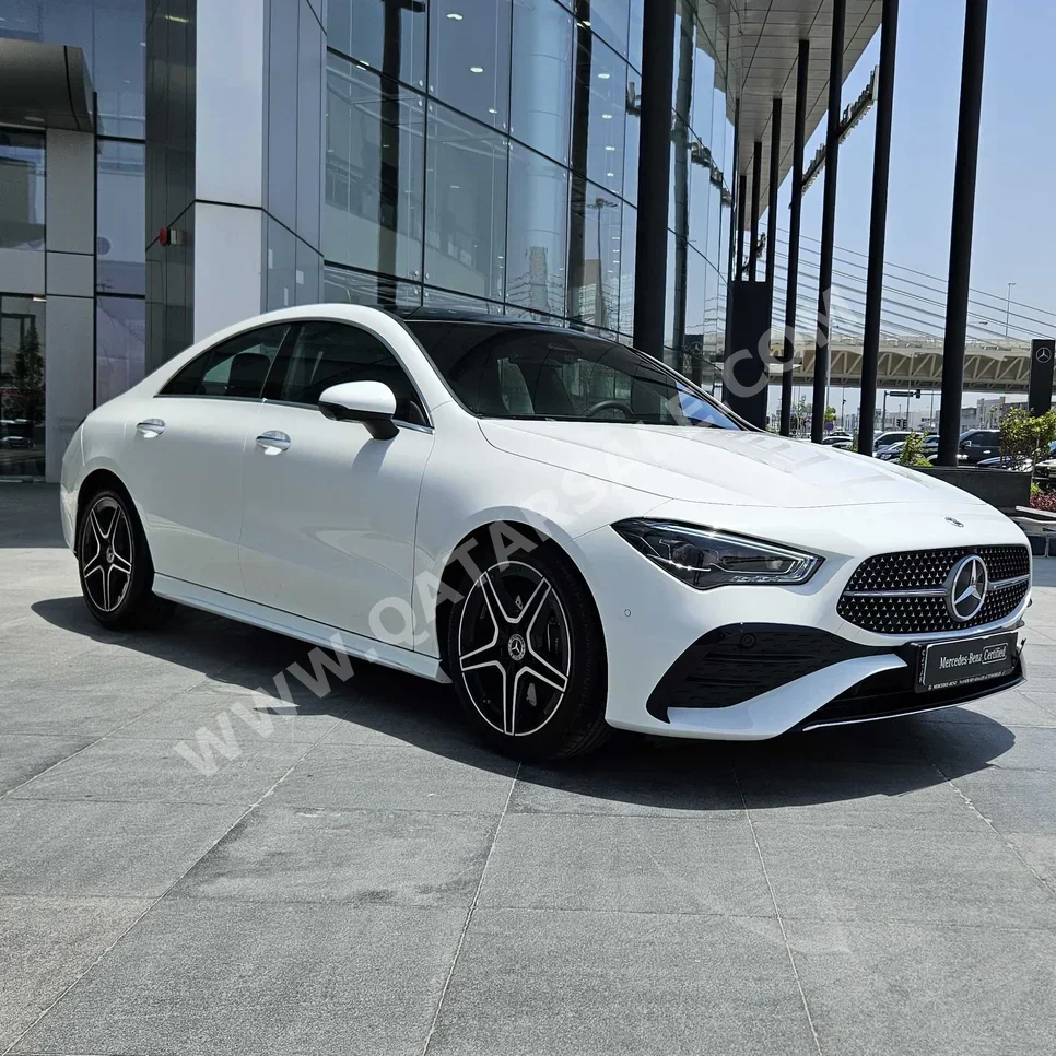 Mercedes-Benz  CLA  250  2024  Automatic  900 Km  4 Cylinder  Rear Wheel Drive (RWD)  Sedan  White  With Warranty