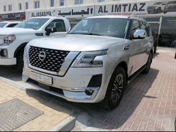 Nissan  Patrol  LE  2021  Automatic  75٬000 Km  8 Cylinder  Four Wheel Drive (4WD)  SUV  Silver  With Warranty