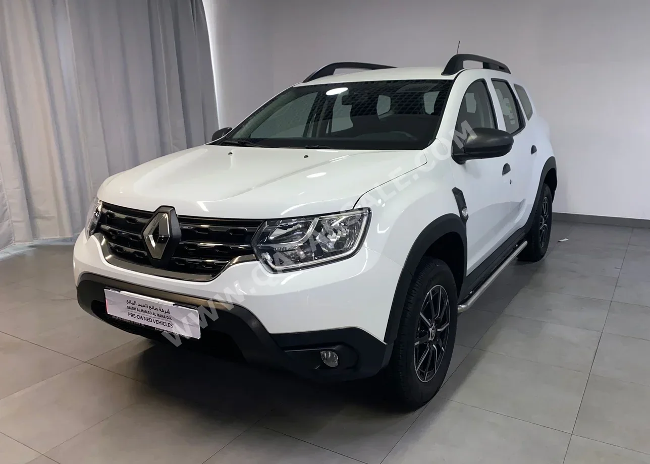 Renault  Duster  2023  Automatic  6,450 Km  4 Cylinder  Front Wheel Drive (FWD)  SUV  White  With Warranty