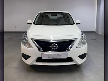 Nissan  Sunny  2023  Automatic  7,400 Km  4 Cylinder  Front Wheel Drive (FWD)  Sedan  White  With Warranty