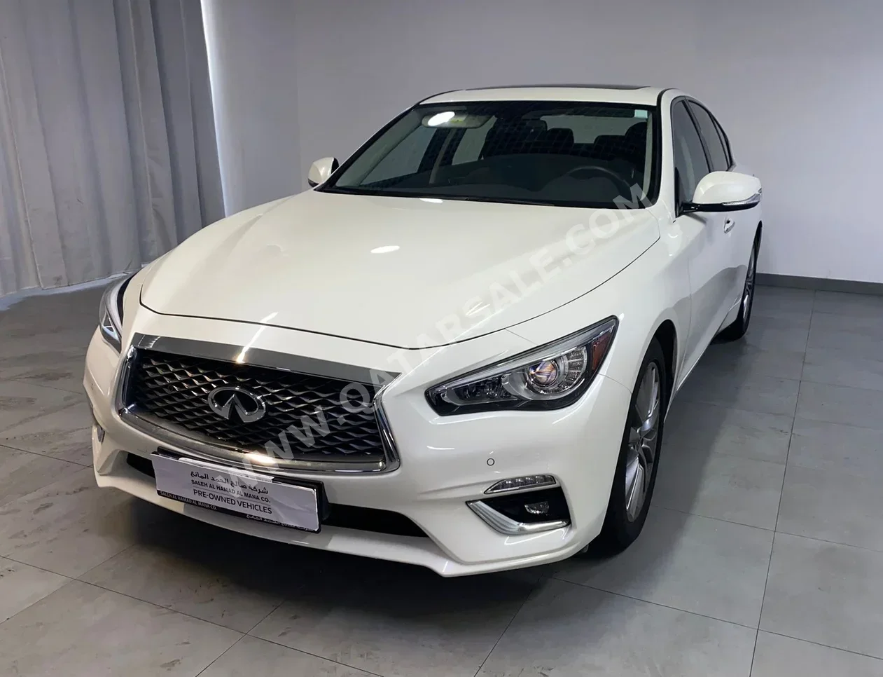 Infiniti  Q  50  2024  Automatic  13,200 Km  6 Cylinder  Rear Wheel Drive (RWD)  Sedan  White  With Warranty