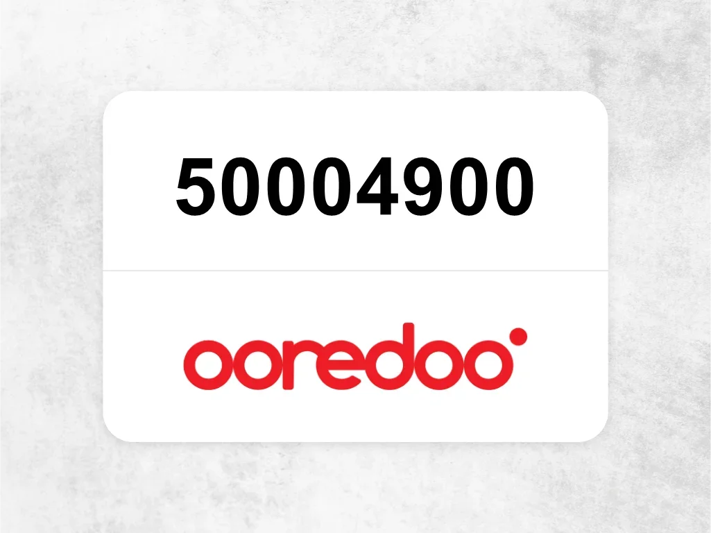 Ooredoo Mobile Phone  50004900