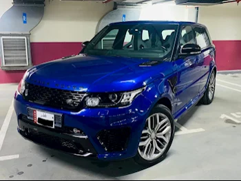 Land Rover  Range Rover  Sport SVR  2015  Automatic  96,000 Km  8 Cylinder  Four Wheel Drive (4WD)  SUV  Blue