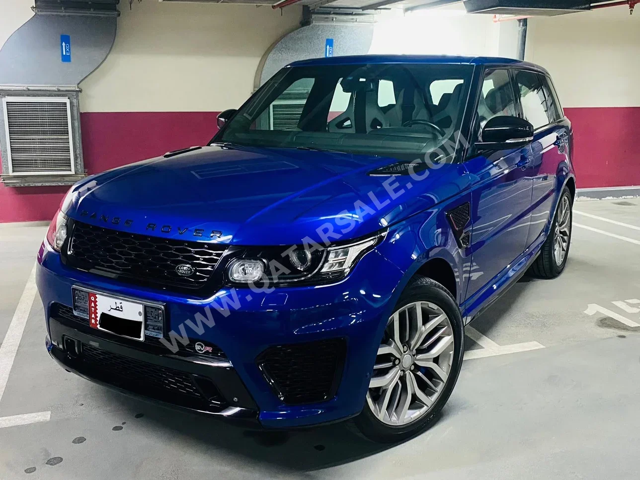 Land Rover  Range Rover  Sport SVR  2015  Automatic  96,000 Km  8 Cylinder  Four Wheel Drive (4WD)  SUV  Blue