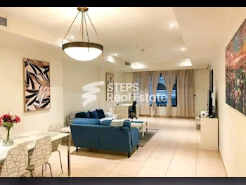 1 Bedrooms  Apartment  For Rent  in Doha -  The Pearl  Fully Furnished