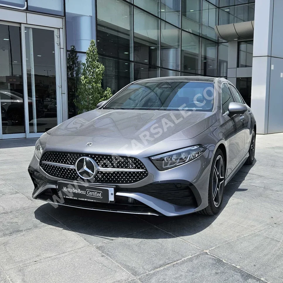 Mercedes-Benz  A-Class  200  2024  Automatic  2,000 Km  4 Cylinder  Rear Wheel Drive (RWD)  Sedan  Gray  With Warranty