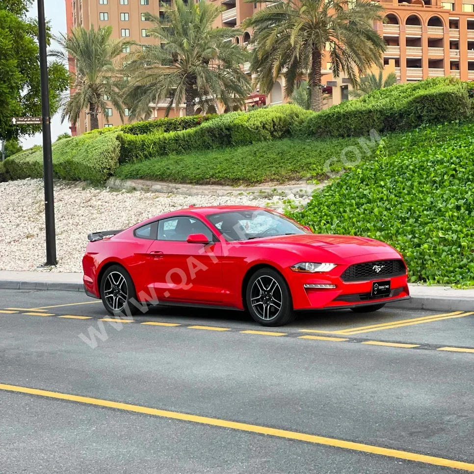 Ford  Mustang  Ecoboost  2023  Automatic  18,000 Km  4 Cylinder  Rear Wheel Drive (RWD)  Coupe / Sport  Red