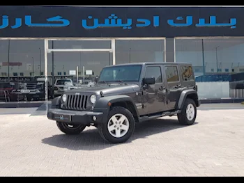 Jeep  Wrangler  Sport  2017  Automatic  99٬500 Km  6 Cylinder  Four Wheel Drive (4WD)  SUV  Gray