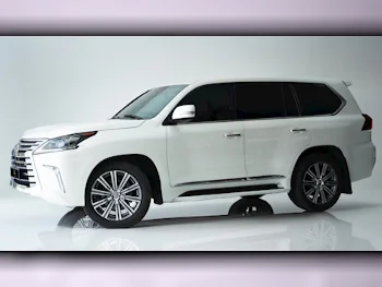 Lexus  LX  570  2016  Automatic  193٬000 Km  8 Cylinder  Four Wheel Drive (4WD)  SUV  White  With Warranty