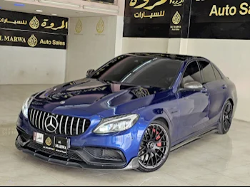 Mercedes-Benz  C-Class  63 AMG  2018  Automatic  97,000 Km  8 Cylinder  Rear Wheel Drive (RWD)  Sedan  Blue