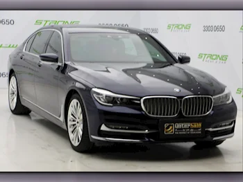 BMW  7-Series  730 Li  2018  Automatic  98,000 Km  4 Cylinder  Rear Wheel Drive (RWD)  Sedan  Dark Blue