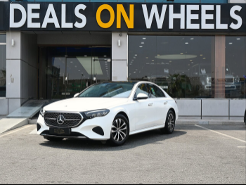 Mercedes-Benz  E-Class  200  2024  Automatic  3,000 Km  4 Cylinder  Rear Wheel Drive (RWD)  Sedan  White  With Warranty