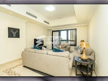 1 Bedrooms  Apartment  For Rent  in Doha -  The Pearl  Fully Furnished