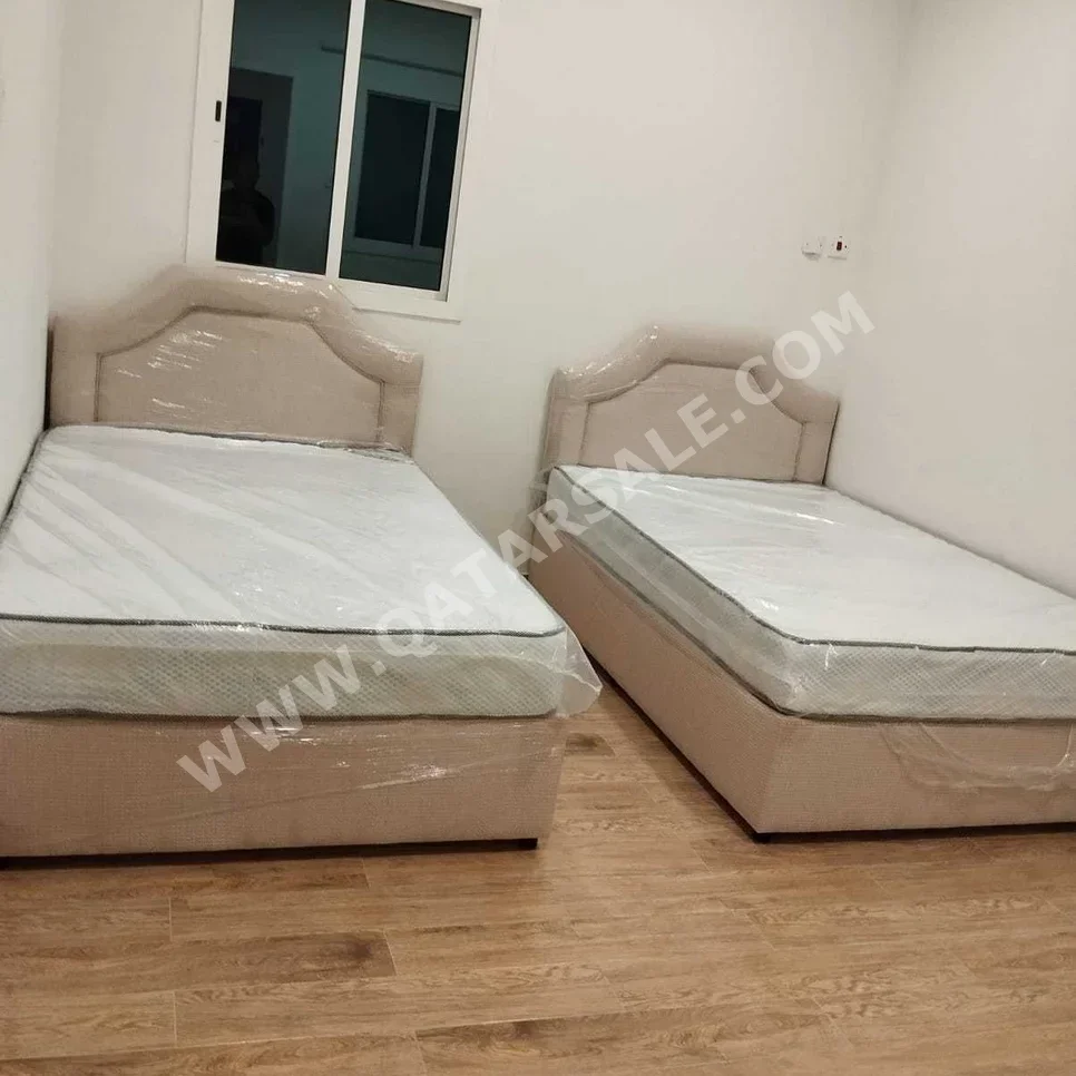 Beds - Single  - Brown  - Mattress Included