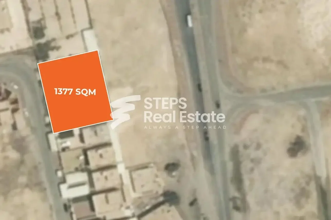 Lands For Sale in Umm Salal  - Umm Salal Ali  -Area Size 1,377 Square Meter