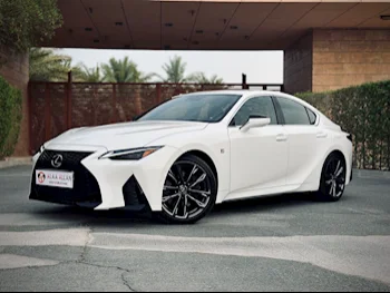 Lexus  IS  350 F Sport  2023  Automatic  7,000 Km  6 Cylinder  Rear Wheel Drive (RWD)  Sedan  White  With Warranty