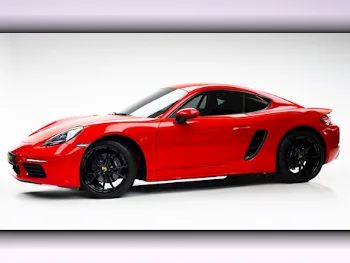 Porsche  Cayman  718  2024  Automatic  6٬000 Km  4 Cylinder  Rear Wheel Drive (RWD)  Coupe / Sport  Red  With Warranty