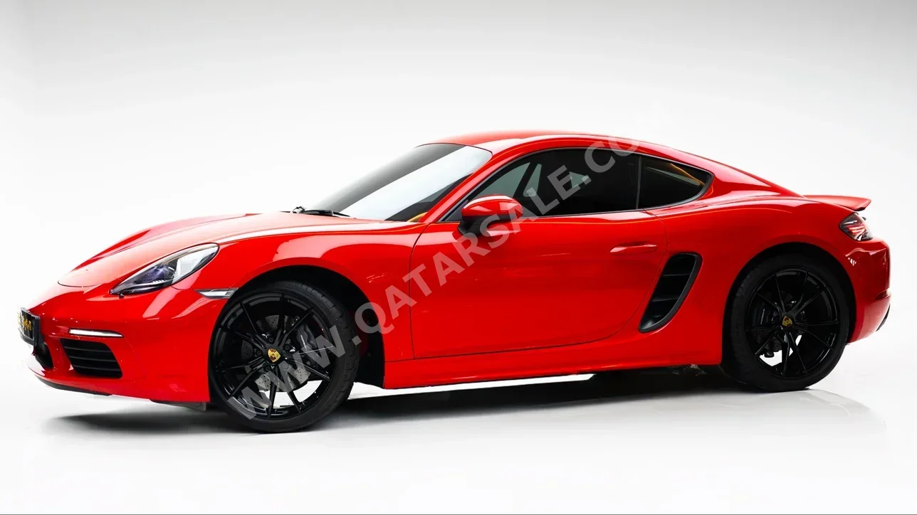 Porsche  Cayman  718  2024  Automatic  6٬000 Km  4 Cylinder  Rear Wheel Drive (RWD)  Coupe / Sport  Red  With Warranty