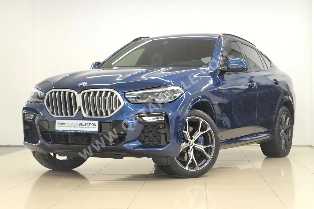 BMW  X-Series  X6 M40i  2022  Automatic  46,100 Km  6 Cylinder  Four Wheel Drive (4WD)  SUV  Blue  With Warranty