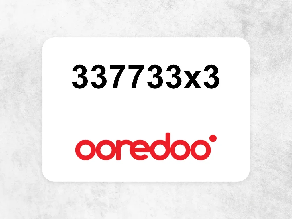 Ooredoo Mobile Phone  337733x3