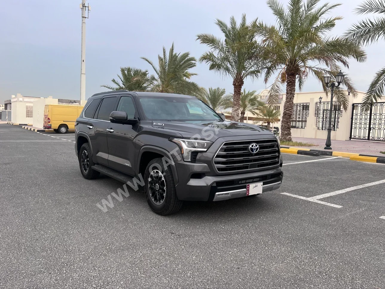 Toyota  Sequoia  Limited  2023  Automatic  13,000 Km  8 Cylinder  Four Wheel Drive (4WD)  SUV  Gray  With Warranty