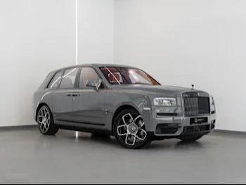 Rolls-Royce  Cullinan  Black Badge  2023  Automatic  15,400 Km  12 Cylinder  All Wheel Drive (AWD)  SUV  Gray Nardo  With Warranty