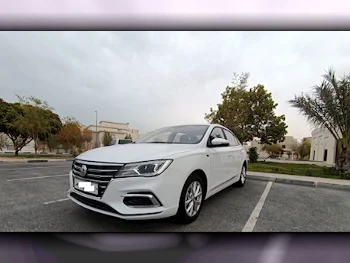 MG MG 5 White Sedan For Rent in Qatar