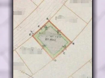 Lands For Sale in Lusail  - North Residential Villa  -Area Size 951 Square Meter