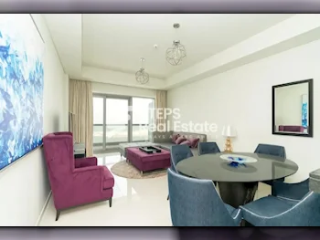 2 Bedrooms  Apartment  in Lusail -  Waterfront Residential  Fully Furnished