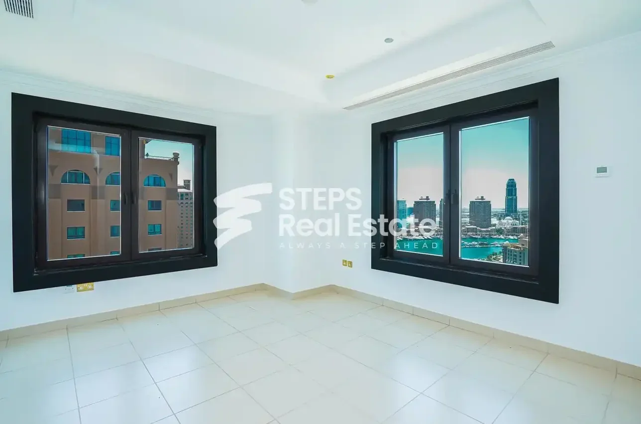 3 Bedrooms  Apartment  in Doha -  The Pearl  Semi Furnished