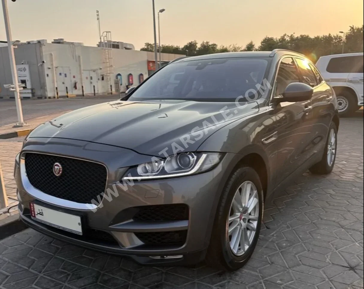 Jaguar  F-Pace  2018  Automatic  69,500 Km  4 Cylinder  Four Wheel Drive (4WD)  SUV  Gray