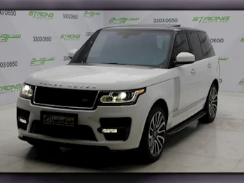 Land Rover  Range Rover  Vogue  Autobiography  2014  Automatic  177,000 Km  8 Cylinder  Four Wheel Drive (4WD)  SUV  White