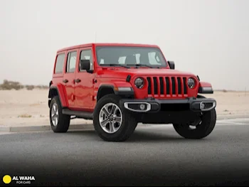 Jeep  Wrangler  Sahara  2022  Automatic  32,000 Km  6 Cylinder  Four Wheel Drive (4WD)  SUV  Red