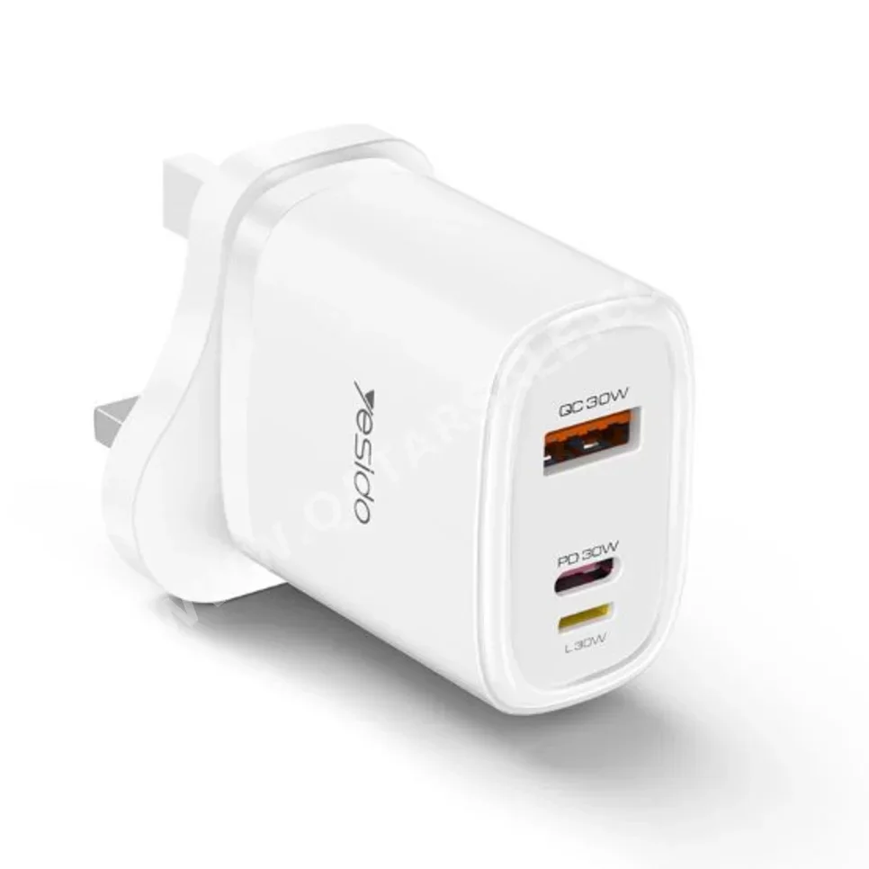 Wired Chargers & Wireless Chargers Charger Only  Apple/Android  White