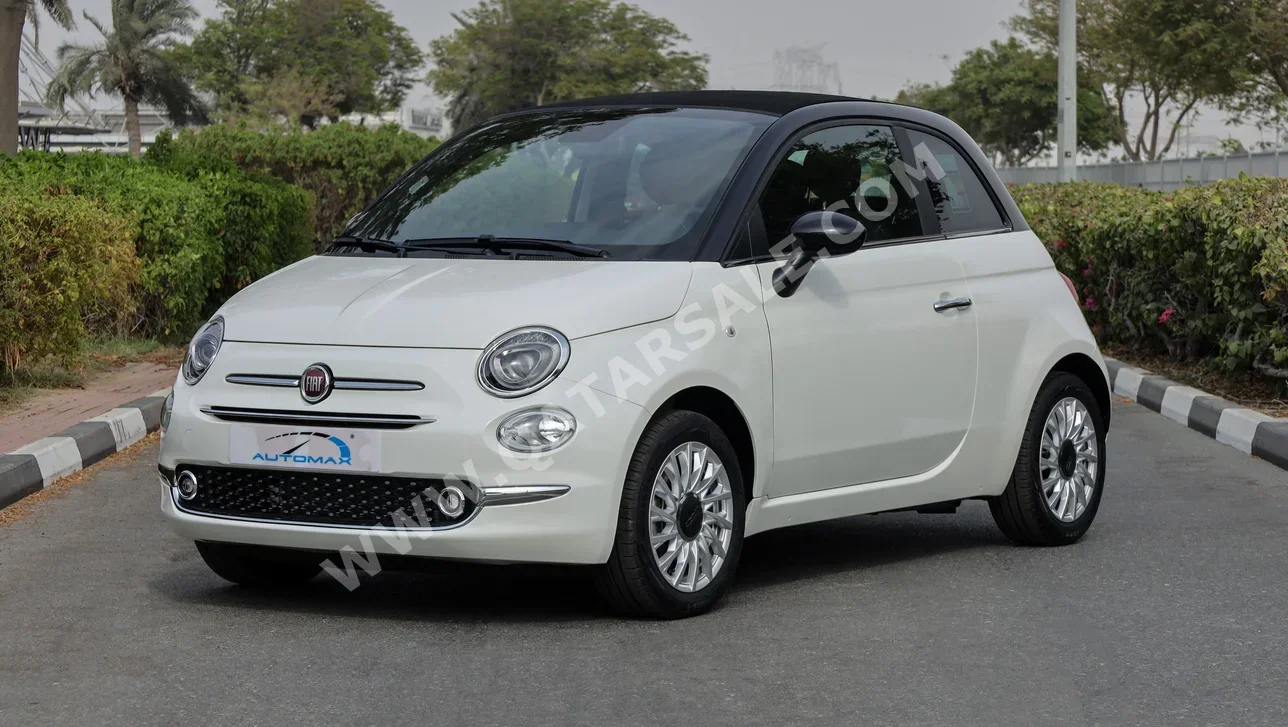 Fiat  500  2024  Automatic  0 Km  4 Cylinder  Front Wheel Drive (FWD)  Convertible  White  With Warranty