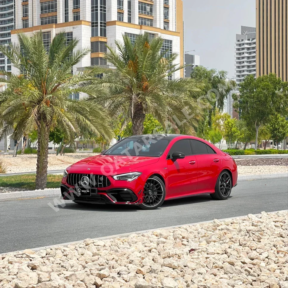 Mercedes-Benz  CLA  45 AMG  2020  Automatic  47,000 Km  4 Cylinder  Rear Wheel Drive (RWD)  Sedan  Red