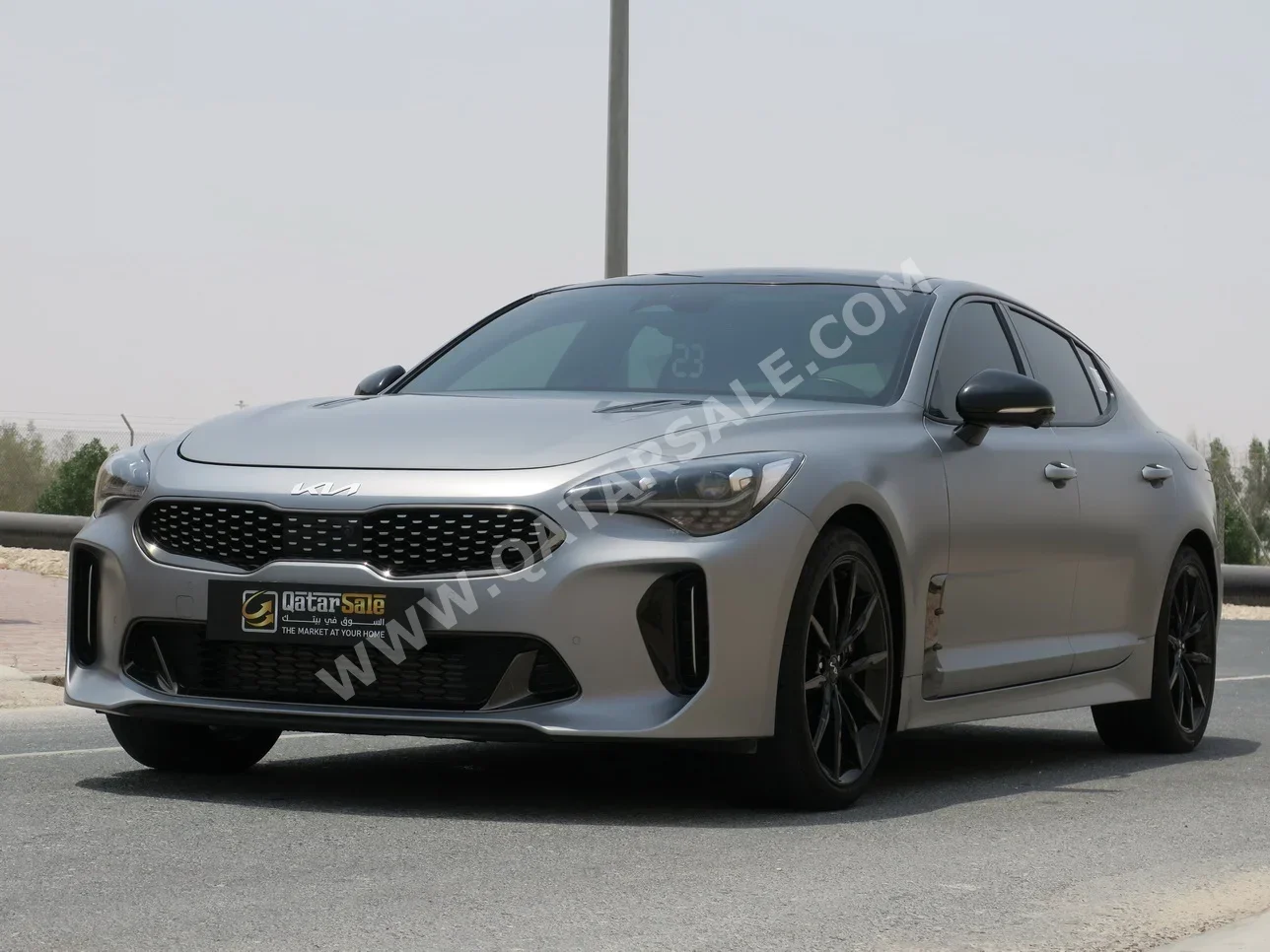 Kia  Stinger  GT  2023  Automatic  31,000 Km  6 Cylinder  All Wheel Drive (AWD)  Sedan  Gray Matte  With Warranty