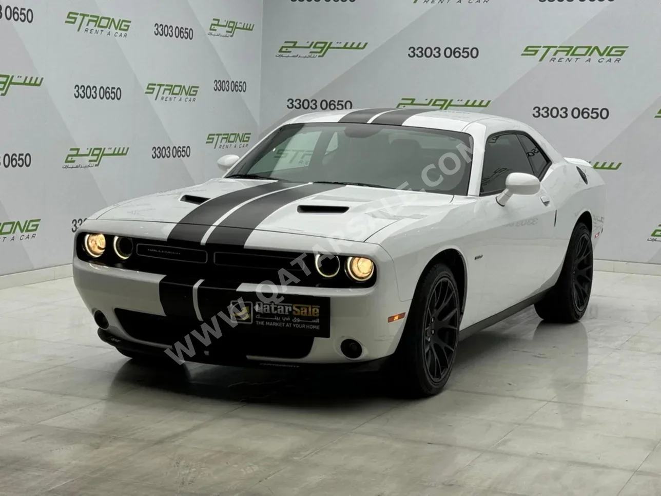 Dodge  Challenger  R/T  2018  Automatic  58,000 Km  8 Cylinder  Rear Wheel Drive (RWD)  Coupe / Sport  White