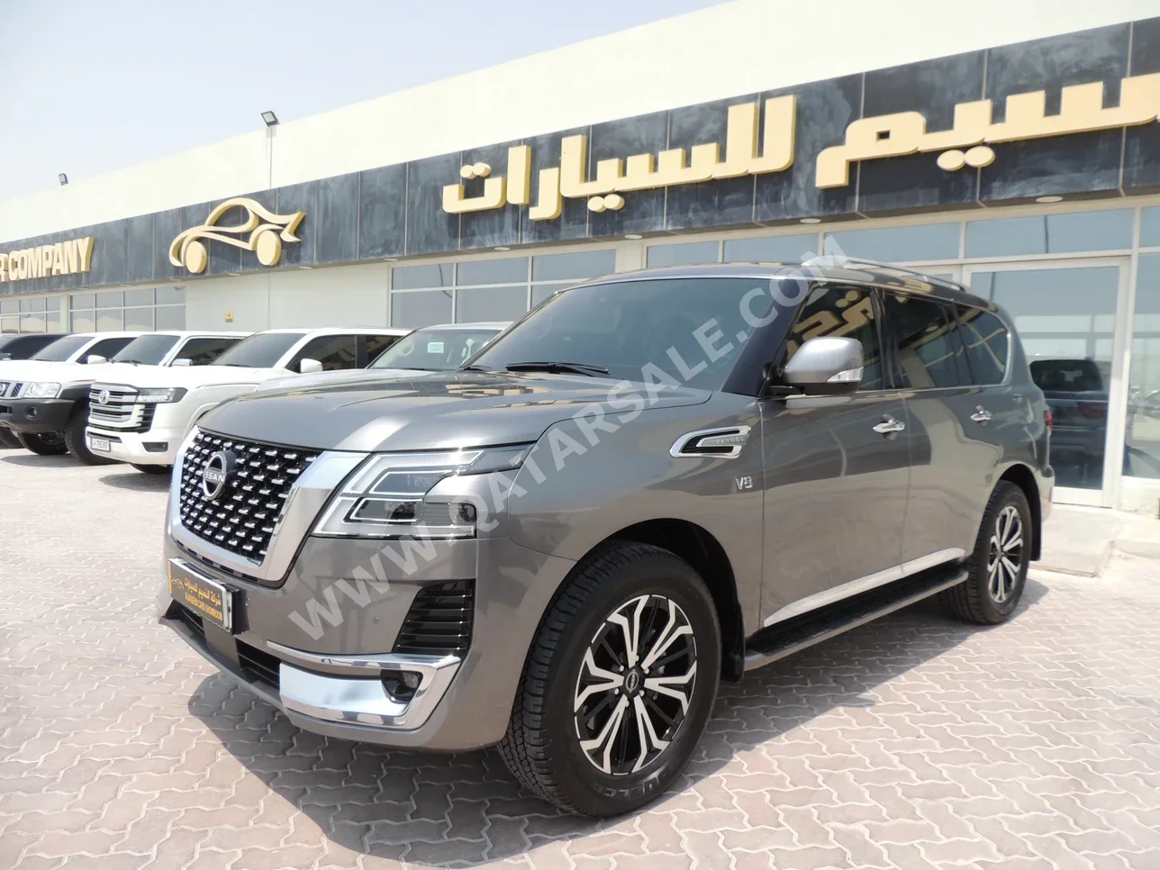 Nissan  Patrol  Titanium  2023  Automatic  10,000 Km  8 Cylinder  Four Wheel Drive (4WD)  SUV  Gray