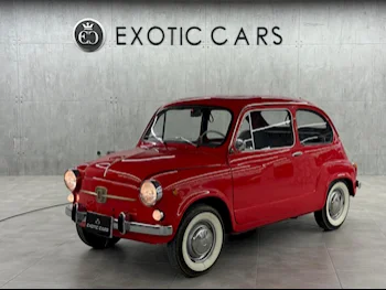 Fiat  500  1969  Manual  45,000 Km  4 Cylinder  Front Wheel Drive (FWD)  Hatchback  Red