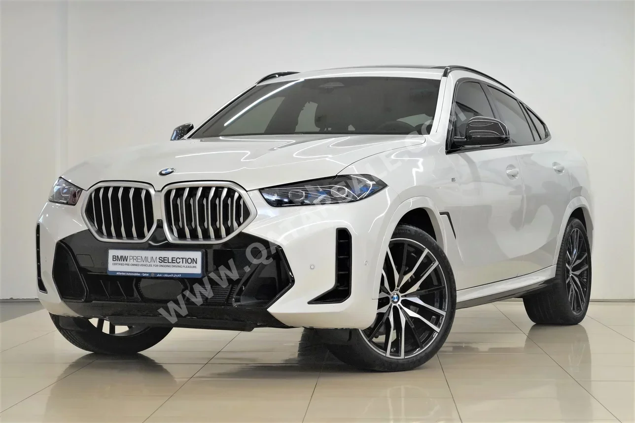 BMW  X-Series  X6 40i  2024  Automatic  21,500 Km  6 Cylinder  All Wheel Drive (AWD)  SUV  White  With Warranty