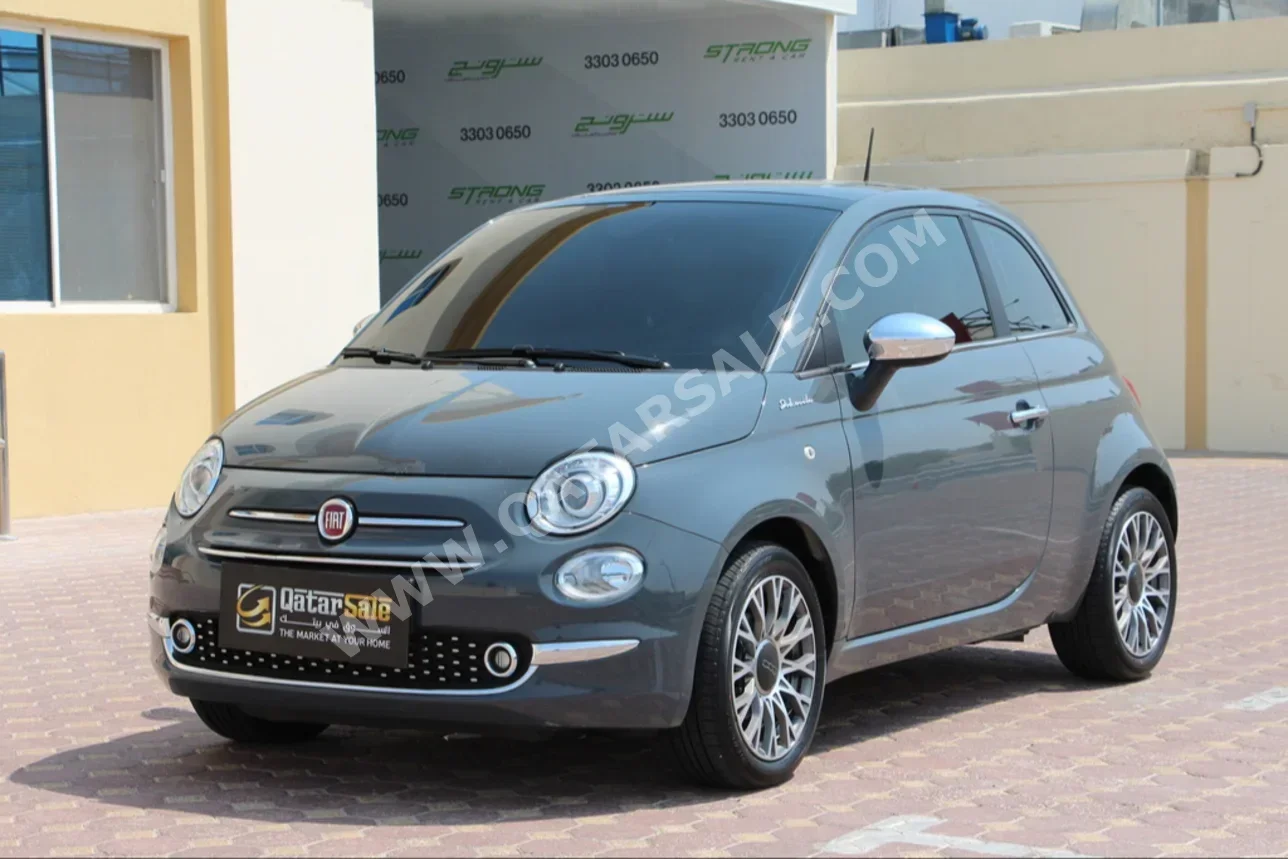 Fiat  500  2023  Automatic  76,500 Km  4 Cylinder  Front Wheel Drive (FWD)  Hatchback  Gray Nardo  With Warranty