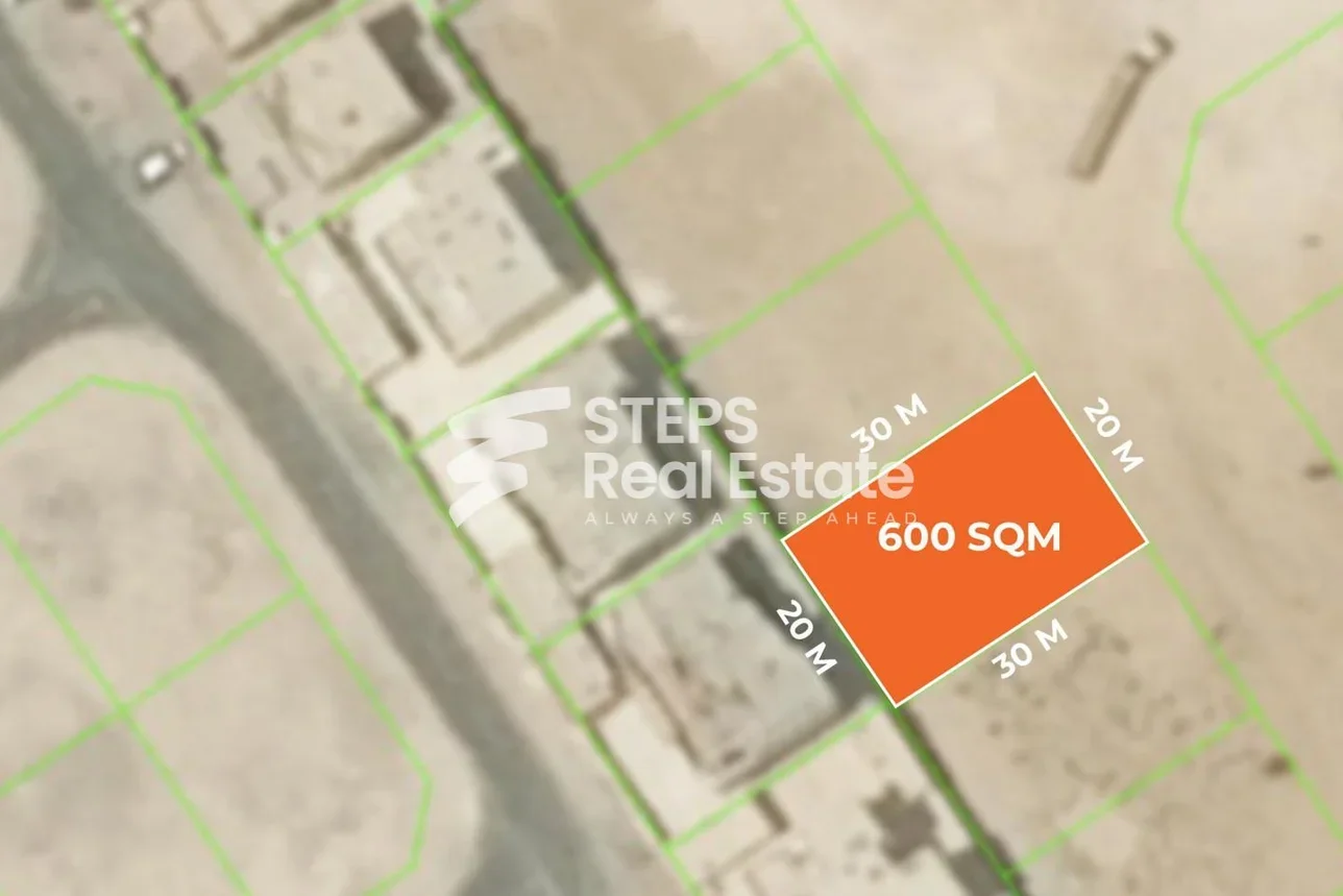 Lands For Sale in Al Rayyan  - Al Gharrafa  -Area Size 600 Square Meter