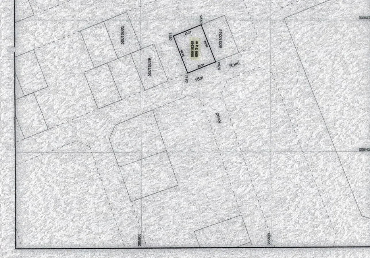 اراضي للبيع في الدوحة  - الثمامة  -المساحة 696 متر مربع