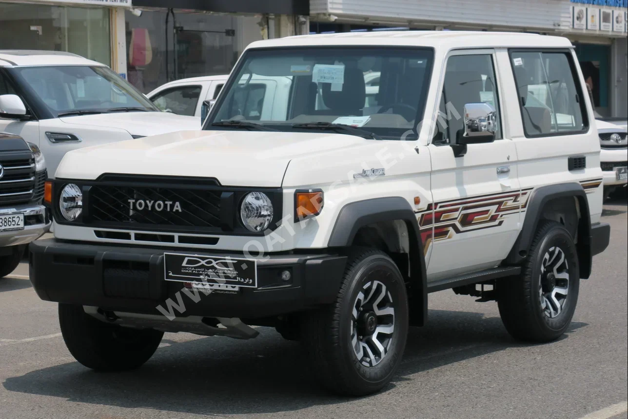 Toyota  Land Cruiser  Hard Top  2024  Manual  0 Km  6 Cylinder  Four Wheel Drive (4WD)  SUV  White  With Warranty