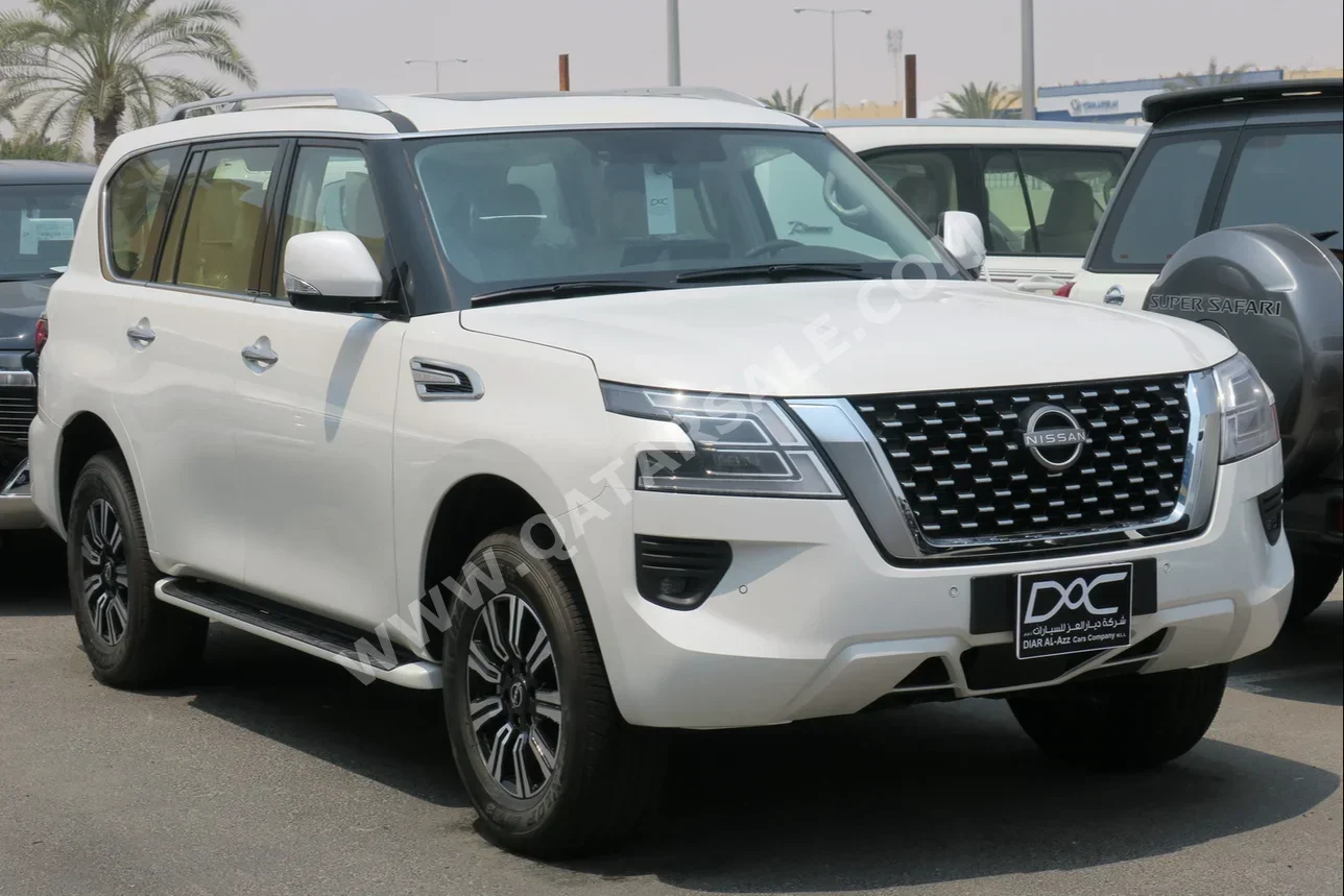 Nissan  Patrol  SE  2024  Automatic  0 Km  6 Cylinder  Four Wheel Drive (4WD)  SUV  White  With Warranty